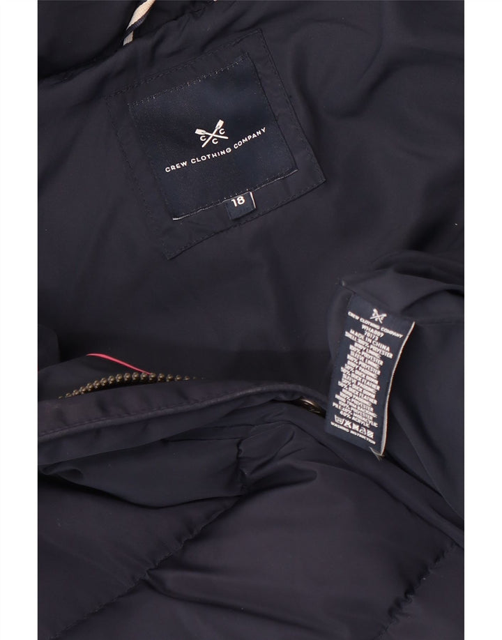Besætningstøj Dame hættepolstret jakke UK 18 XL marineblå polyester