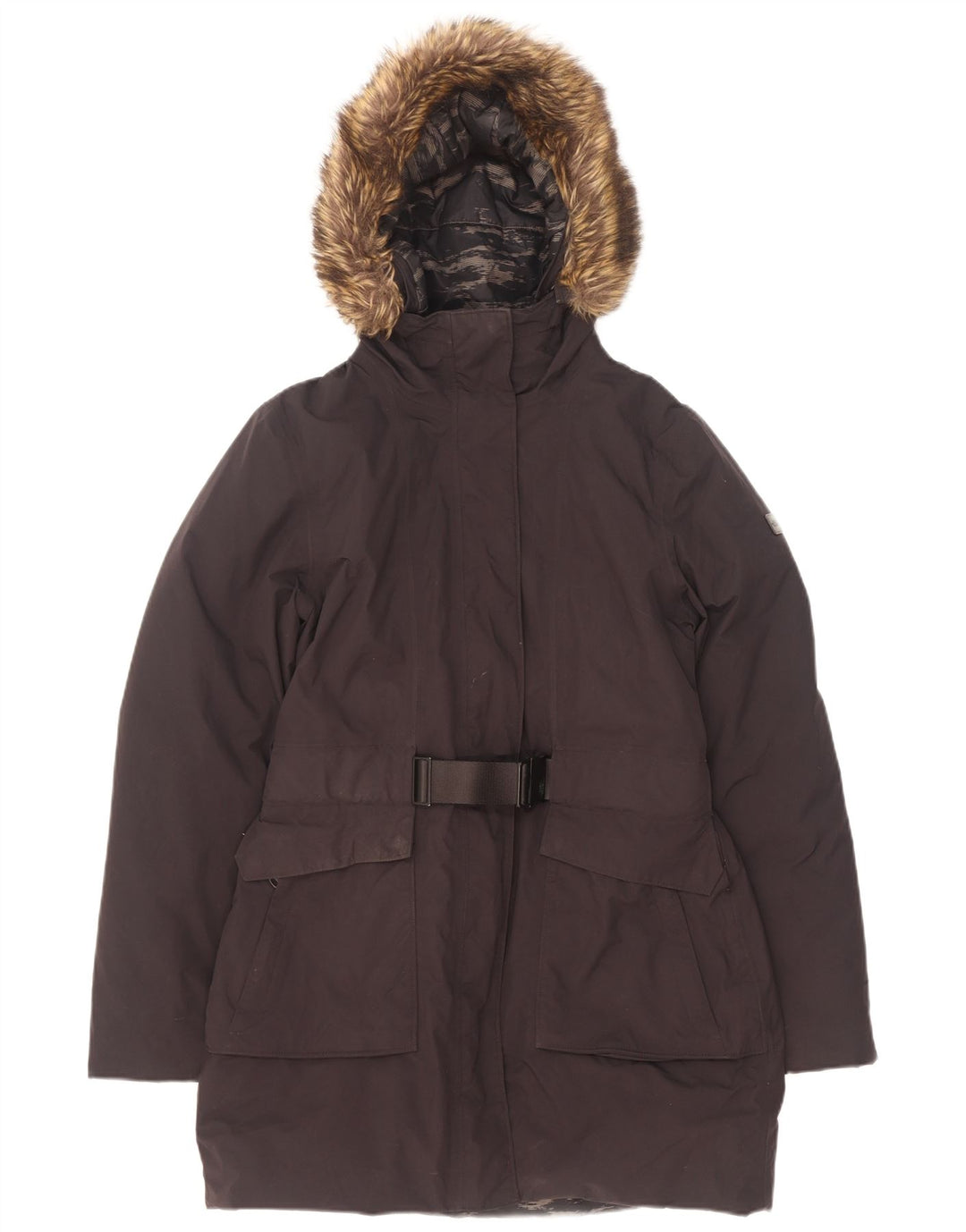 The North Face Dame Hooded Padded Coat UK 14 Medium Black Nylon