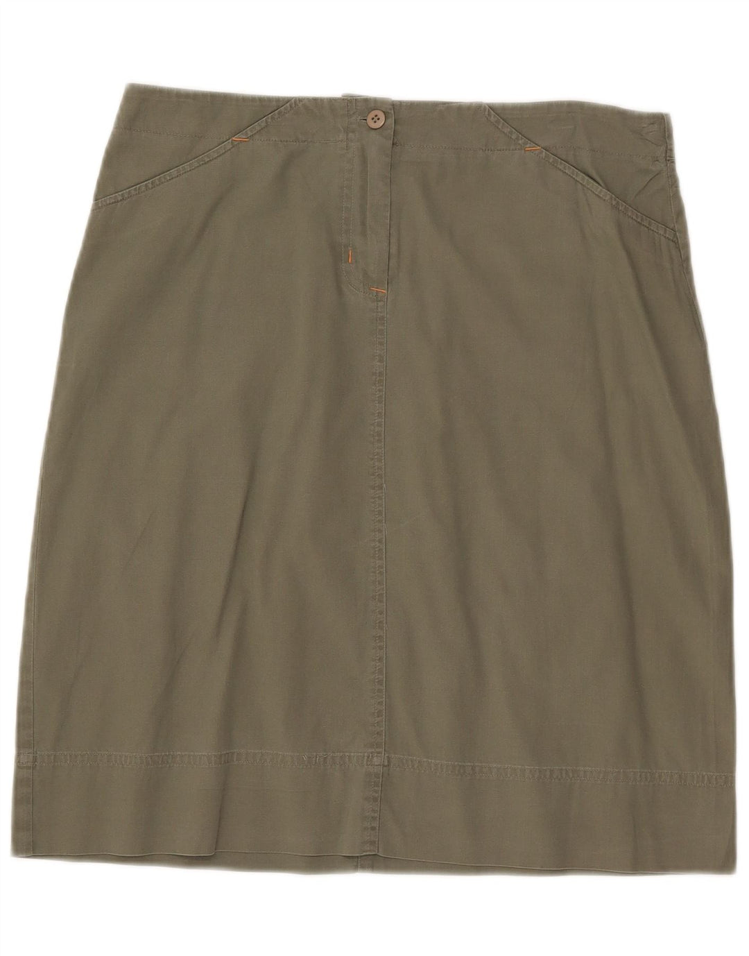 Awear A-line nederdel til kvinder US 14 XL W33 Grøn bomuld