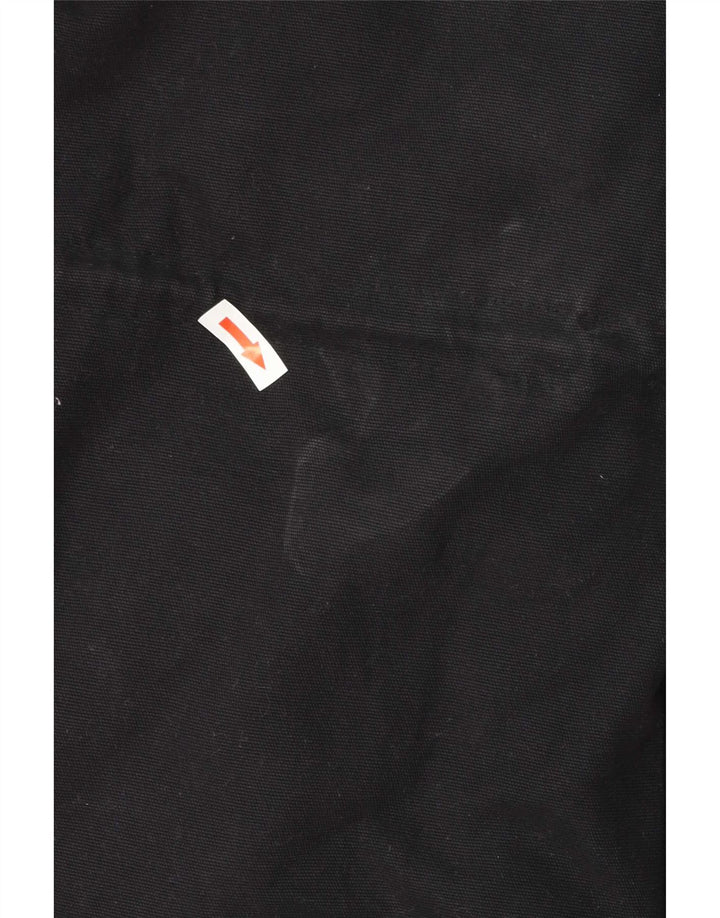 Billabong Dame Hooded Parka Jacket UK 14 Medium Black Bomuld