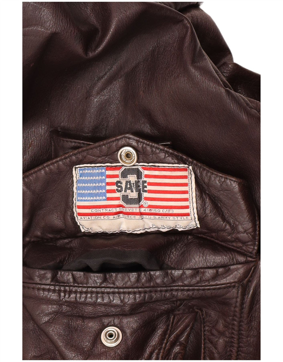 Vintage herre læderjakke UK 40 Stor brunt læder