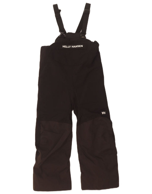 Helly Hansen Drenge Grafiske Dungarees Skibukser 5-6 År Sort Polyamid