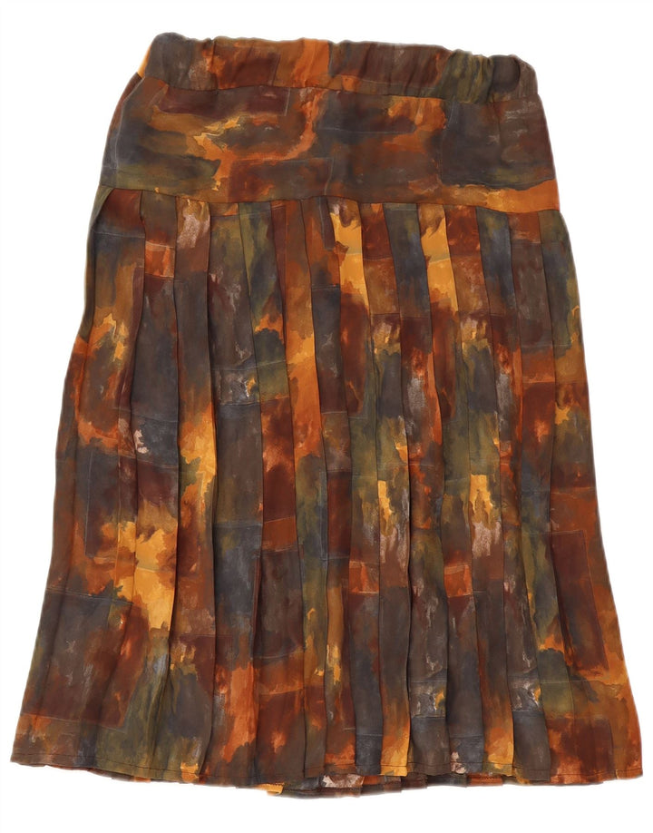 Vintage plisseret nederdel til kvinder Medium W30 Flerfarvet Tie Dye