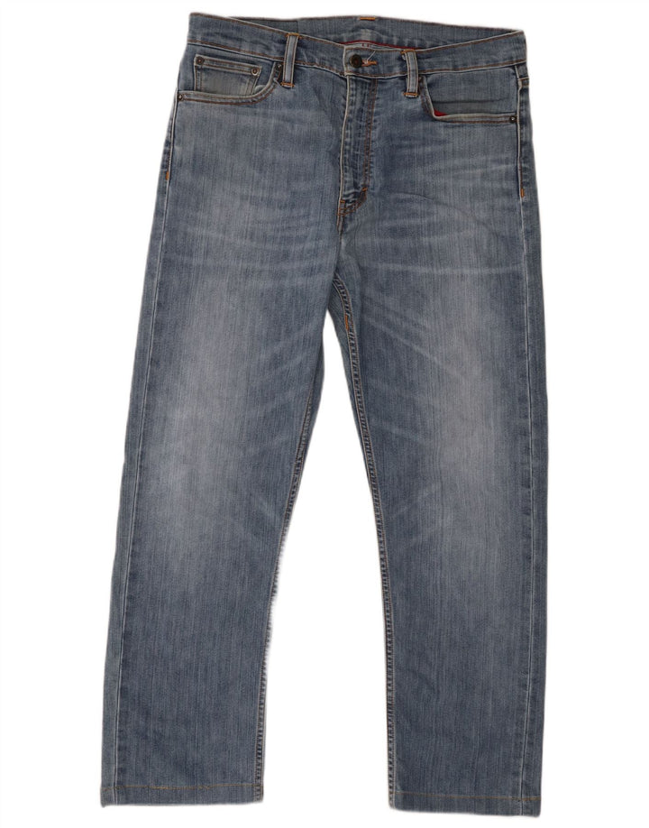 Levi's Herre 504 lige jeans W33 L27 blå bomuld