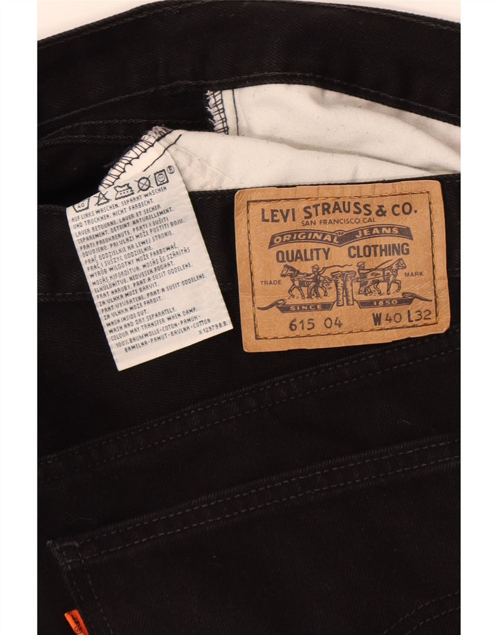 Levi's Herre 615 Straight Jeans W40 L32 Sort Bomuld