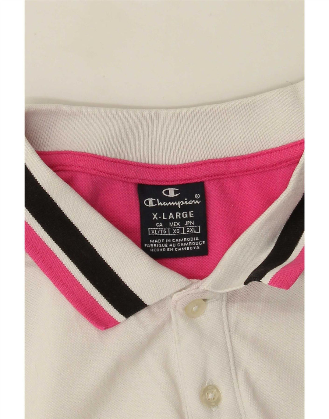 Champion Dame Polo Shirt UK 18 XL Hvid