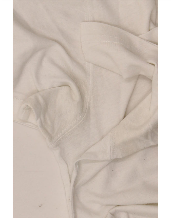 ABERCROMBIE & FITCH Herre T-shirt Top Medium Hvid Bomuld