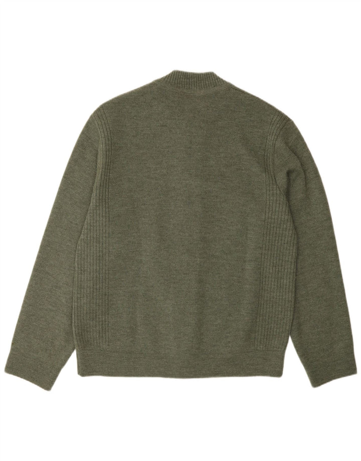 Breidhof Herre Regular Fit Cardigan Sweater EU 52 Large Green