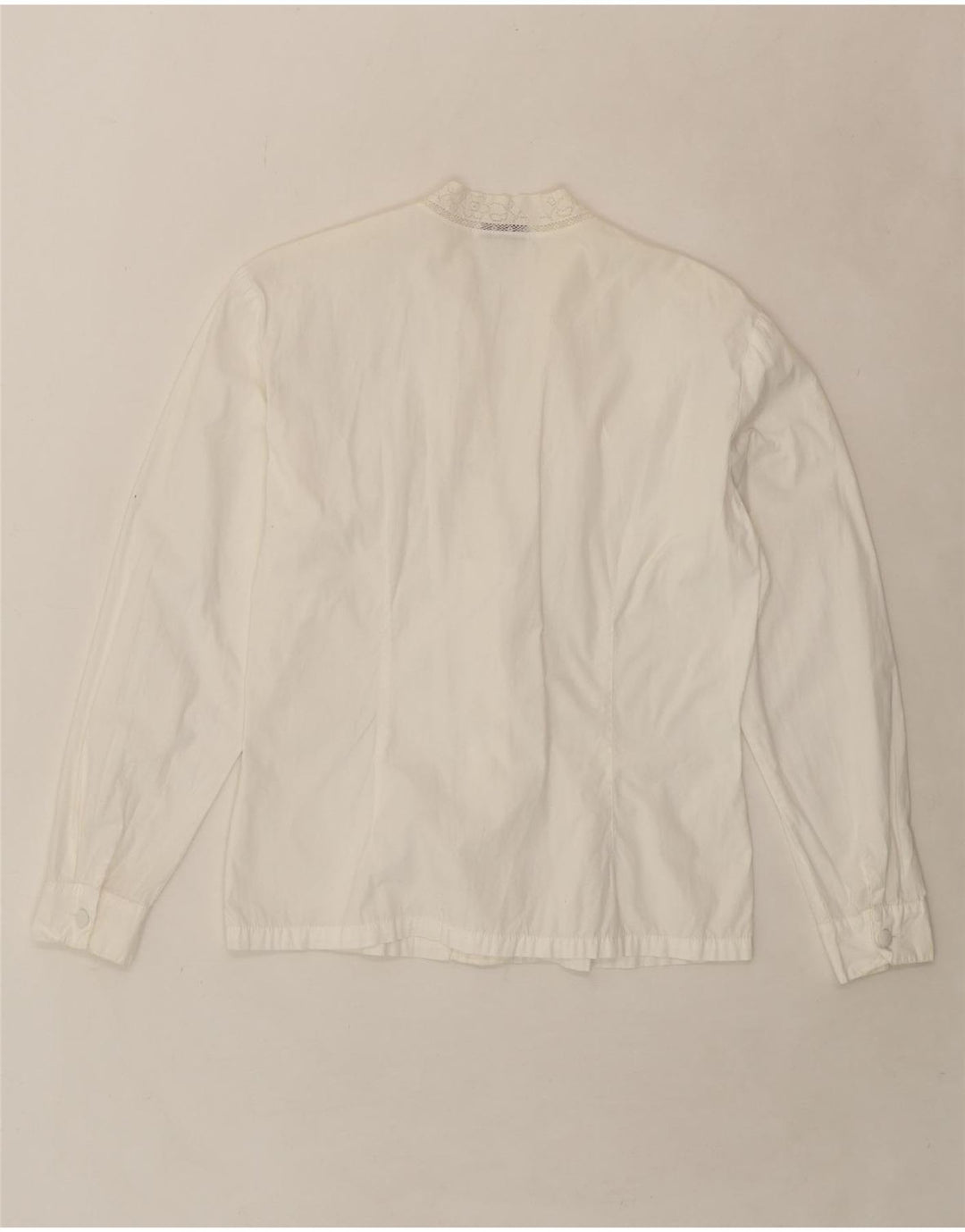 VINTAGE Womens Shirt Blouse UK 16 Large White Vintage Vintage and Second-Hand Vintage from Messina Hembry 
