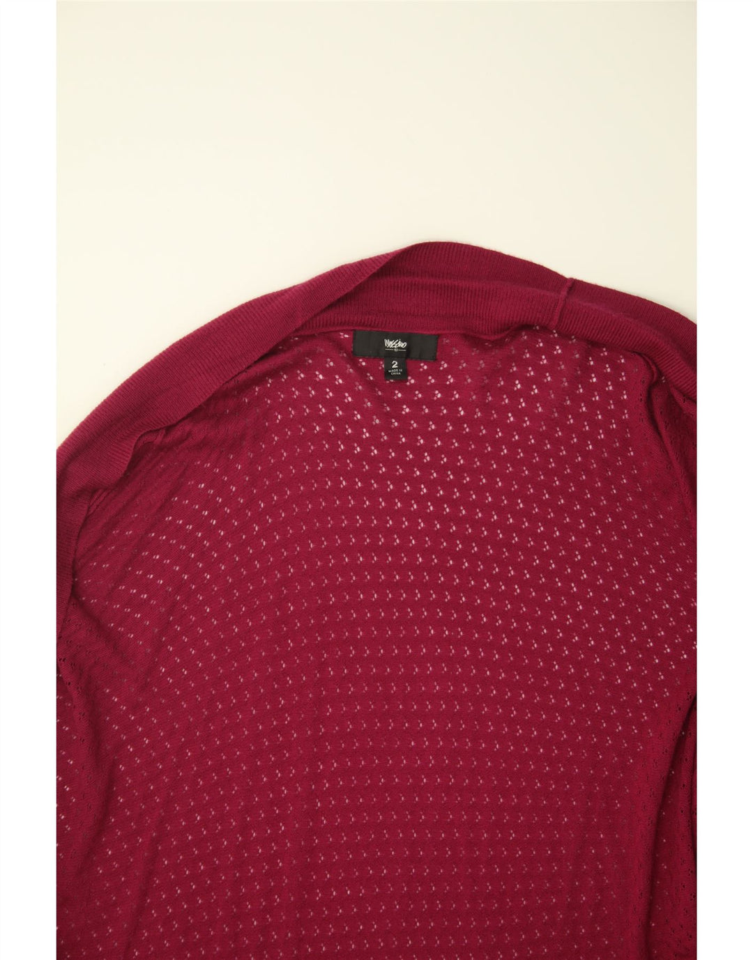MOSSIMO Womens Longline Open Cardigan Sweater US 2 XS Pink Nylon Vintage Mossimo and Second-Hand Mossimo from Messina Hembry 