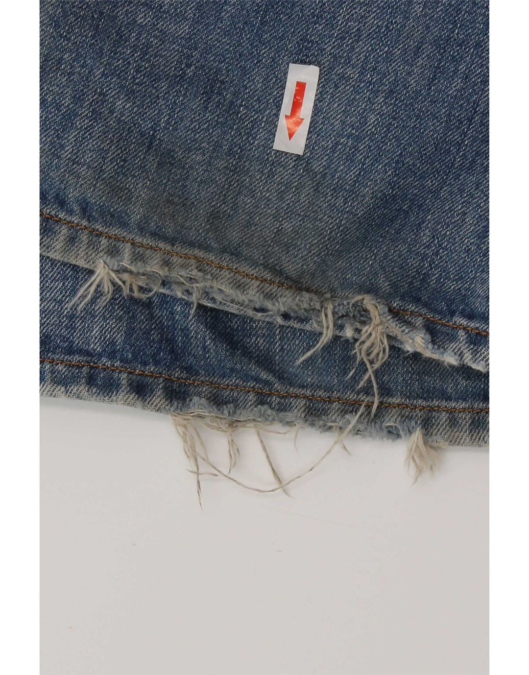 Diesel Herre Levan Distressed Straight Jeans W32 L32 Blå Bomuld