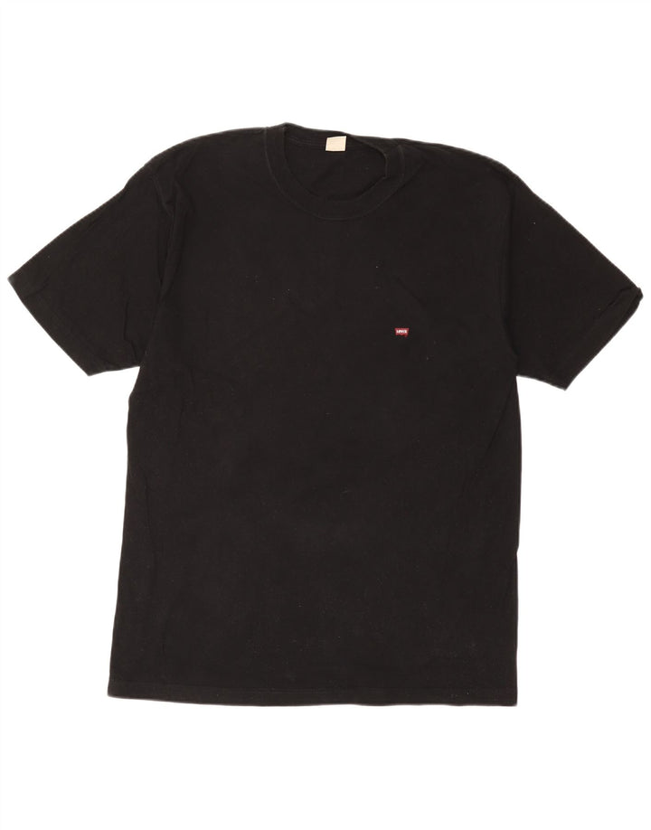 LEVI'S Herre T-Shirt Top Stor Sort Bomuld