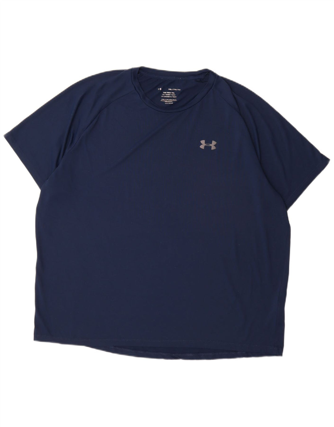 Under Armour Herre T-Shirt Top 2XL Navy Blue Polyester