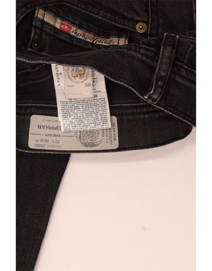 Diesel Herre Carrot Slim Jeans W30 L32 Sort Bomuld