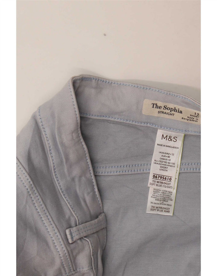 Marks & Spencer Short Casual Bukser til kvinder UK 12 Medium W30 L30 Blue