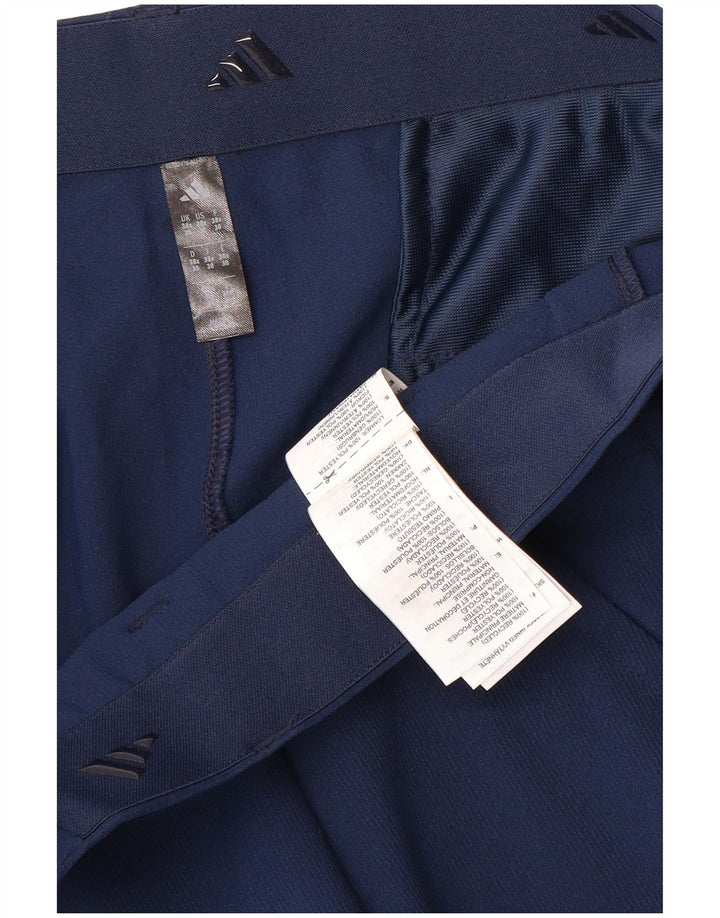 Adidas Herre Pegged Chino Bukser W38 L28 Marineblå Polyester