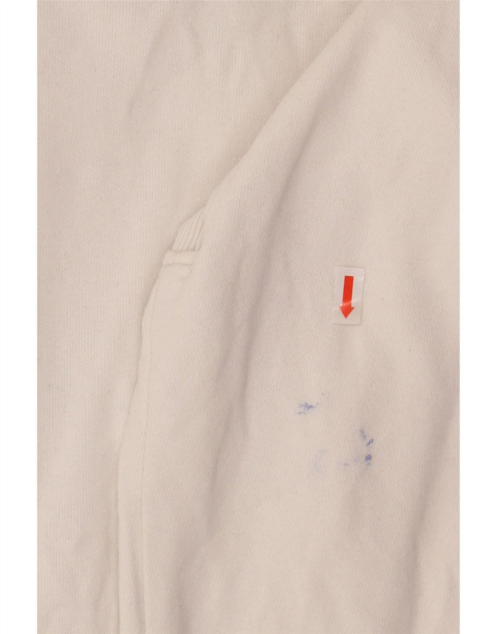 CHAMPION Mens Rochester Graphic Zip Neck Sweatshirt Jumper 2XL White Vintage Champion and Second-Hand Champion from Messina Hembry 