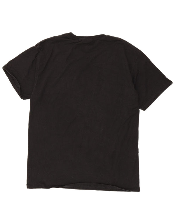 Champion Herre grafisk T-shirt Top Stor sort bomuld