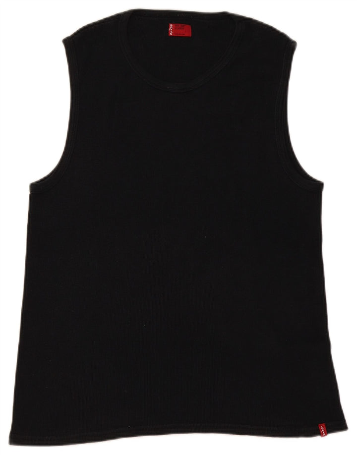 Levi's Damevest Top UK 18 XL Sort Bomuld