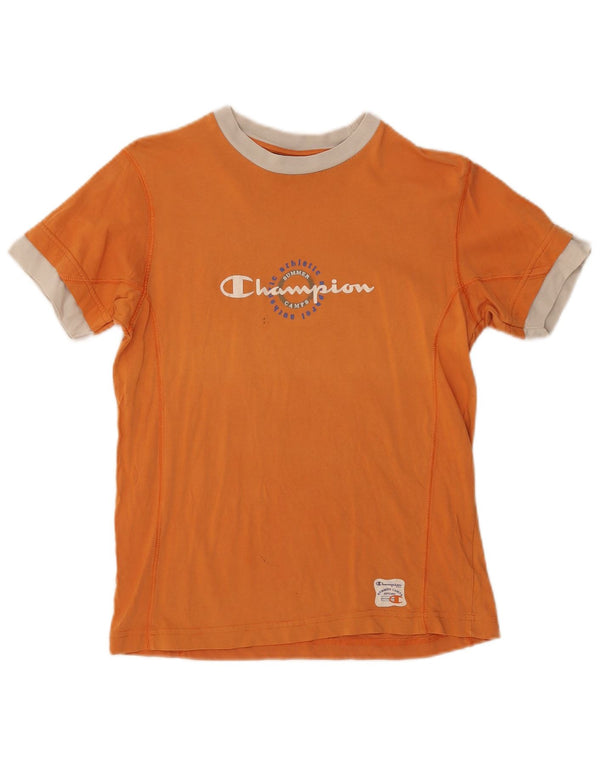 Champion piger grafisk t-shirt top 11-12 år orange bomuld