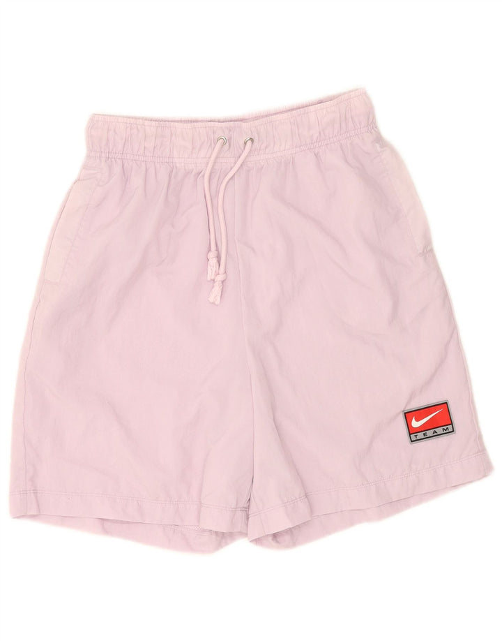 Nike sportsshorts til kvinder UK 8 Small Purple Polyester