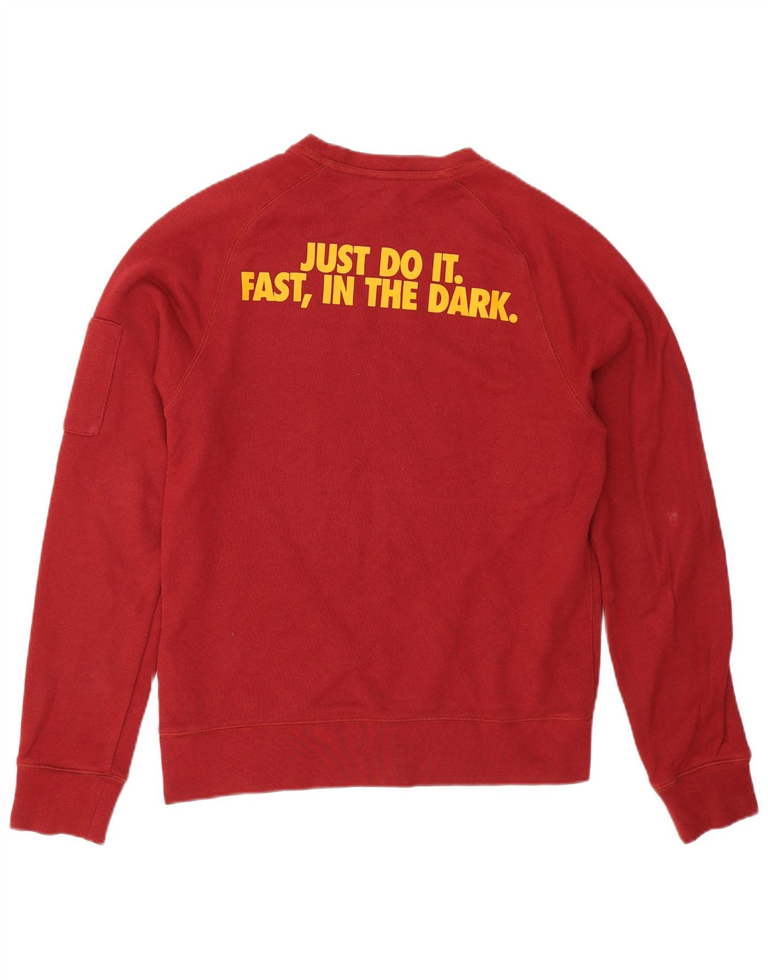 Nike grafisk sweatshirt til mænd, lille Bourgogne bomuld