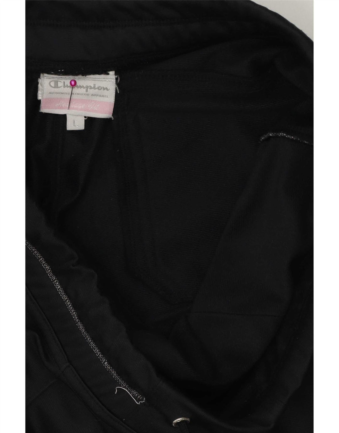 Champion Womens træningsdragt Bukser UK 14 Large Black Polyester