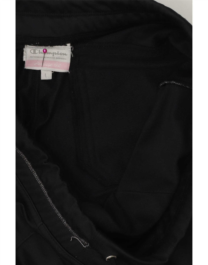 Champion Womens træningsdragt Bukser UK 14 Large Black Polyester