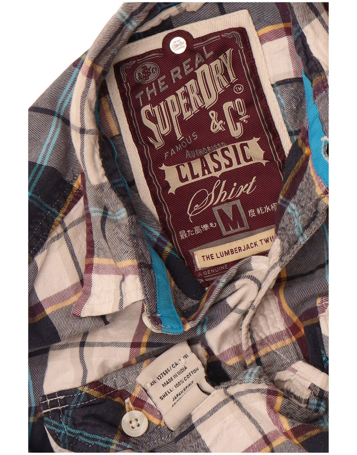 Superdry Klassisk skovhugger-flanelskjorte til mænd, medium flerfarvet ternet