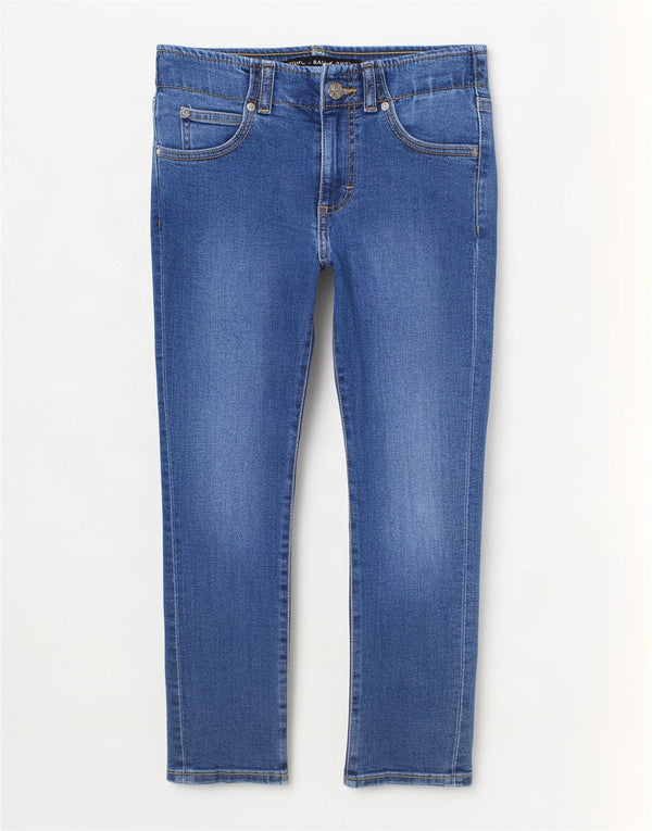 Lee Boys Slim Jeans 11-12 år W24 L29 Blå Bomuld