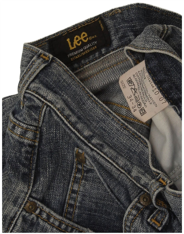 Lee Herre Denver Bootcut Jeans W34 L34 Marineblå Bomuld