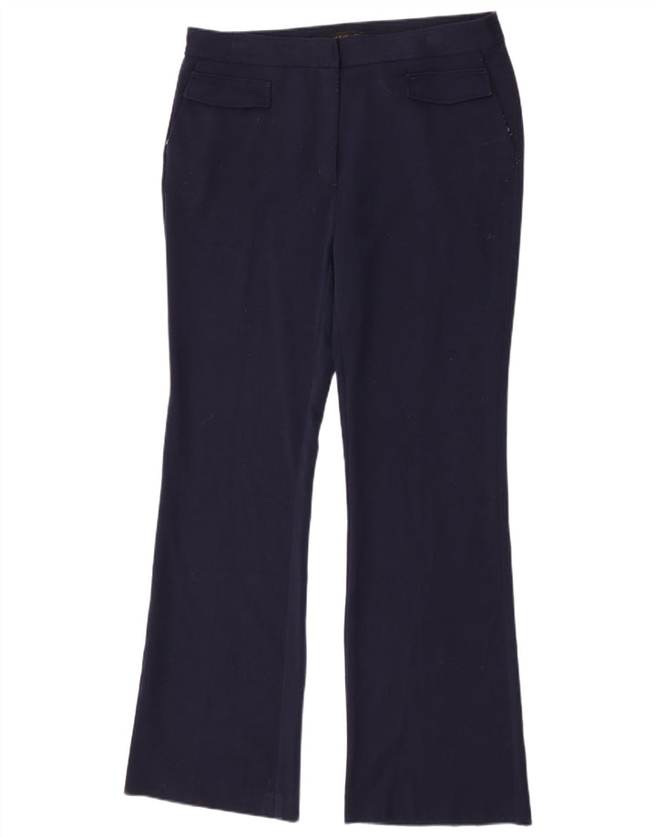Zara Dame Bootcut Casual Bukser XL W32 L34 Marineblå Polyester