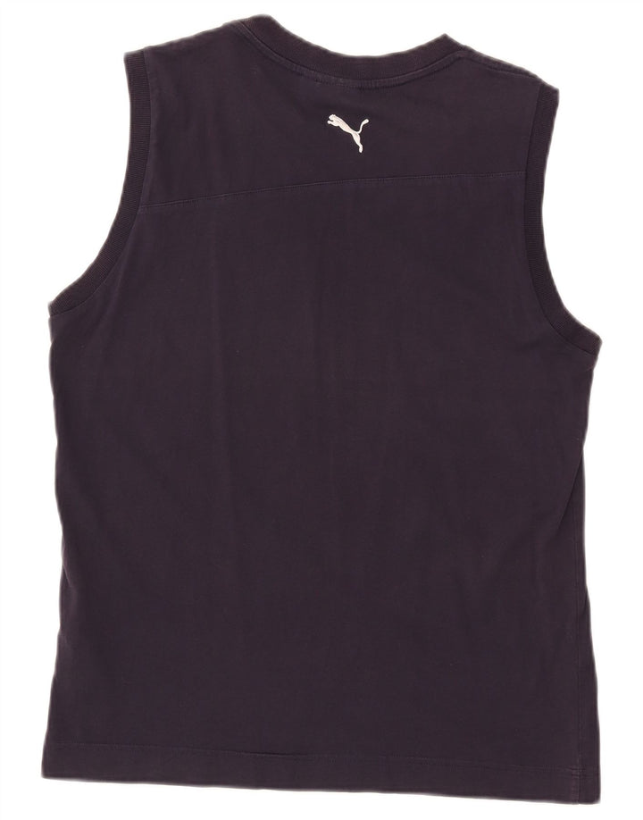 Puma Herre Grafisk Vest Top Stor Marineblå