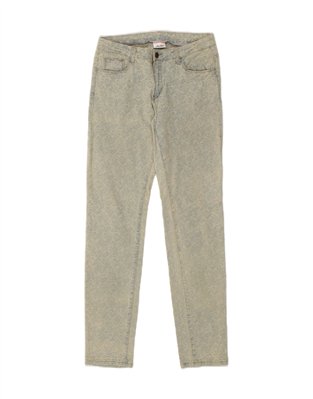 ELLESSE Womens Slim Jeans W31 L31  Blue Paisley Vintage Ellesse and Second-Hand Ellesse from Messina Hembry 