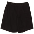 Dkny Womens High Waist Chino Shorts W30 Medium Black Bomuld