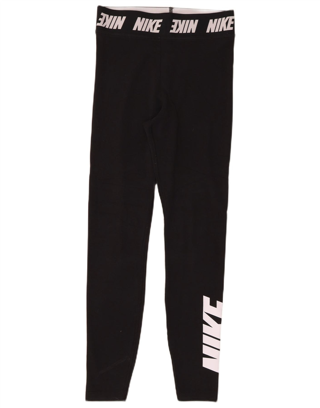 NIKE Grafiske Leggings til kvinder UK 8 Lille sort bomuld