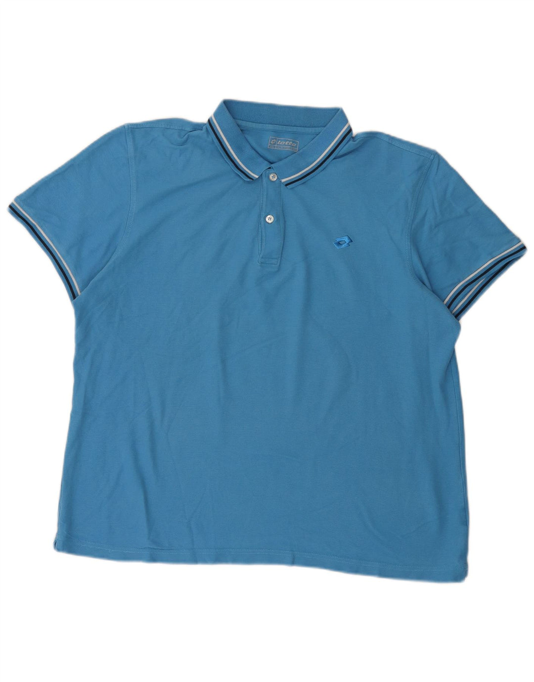Lotto Herre Polo Shirt 2XL Blå Bomuld