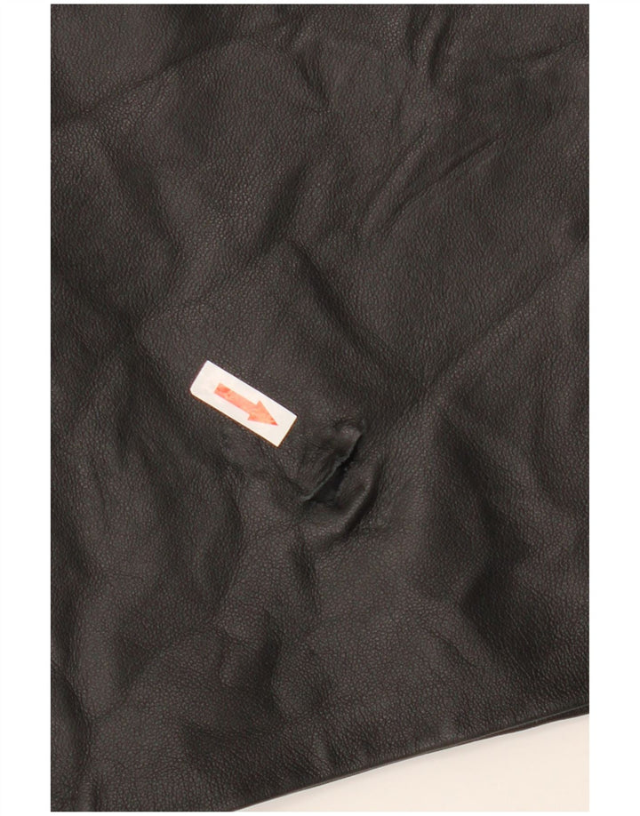 Vintage lædernederdel til kvinder W32 Large Black