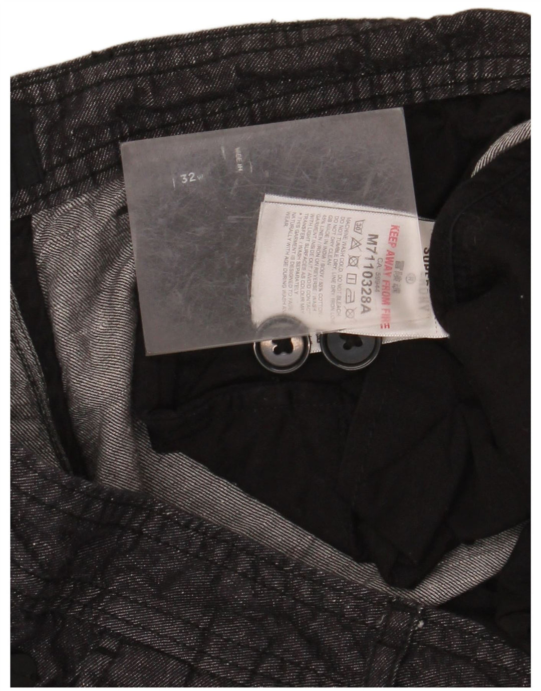 Superdry Chino Shorts til mænd W32 mellemgrå bomuld