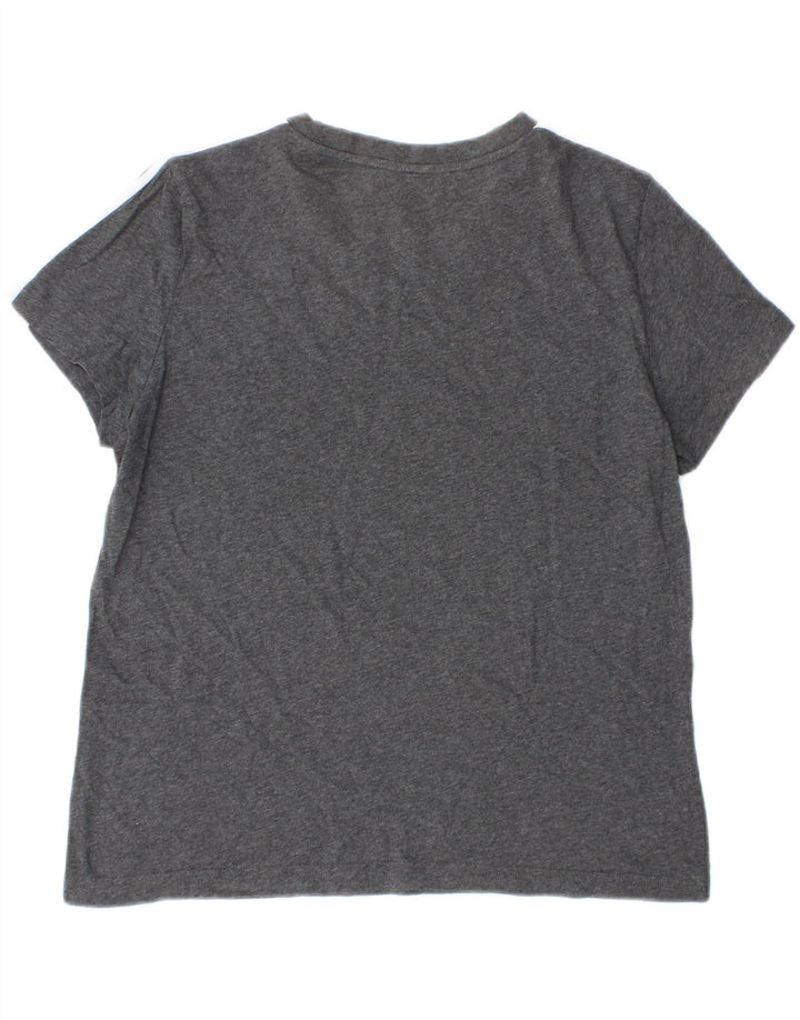 ADIDAS Womens T-Shirt Top UK 18 XL Grey