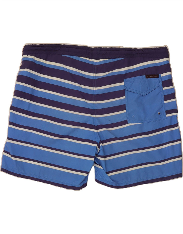 BALLANTYNE Mens Swimming Shorts  W38 Blue Striped Polyamide Vintage Ballantyne and Second-Hand Ballantyne from Messina Hembry 