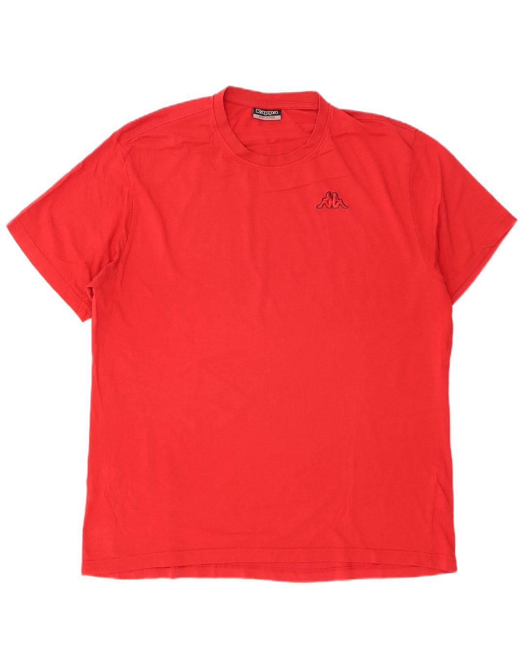 Kappa Herre T-Shirt Top 2XL Rød Bomuld