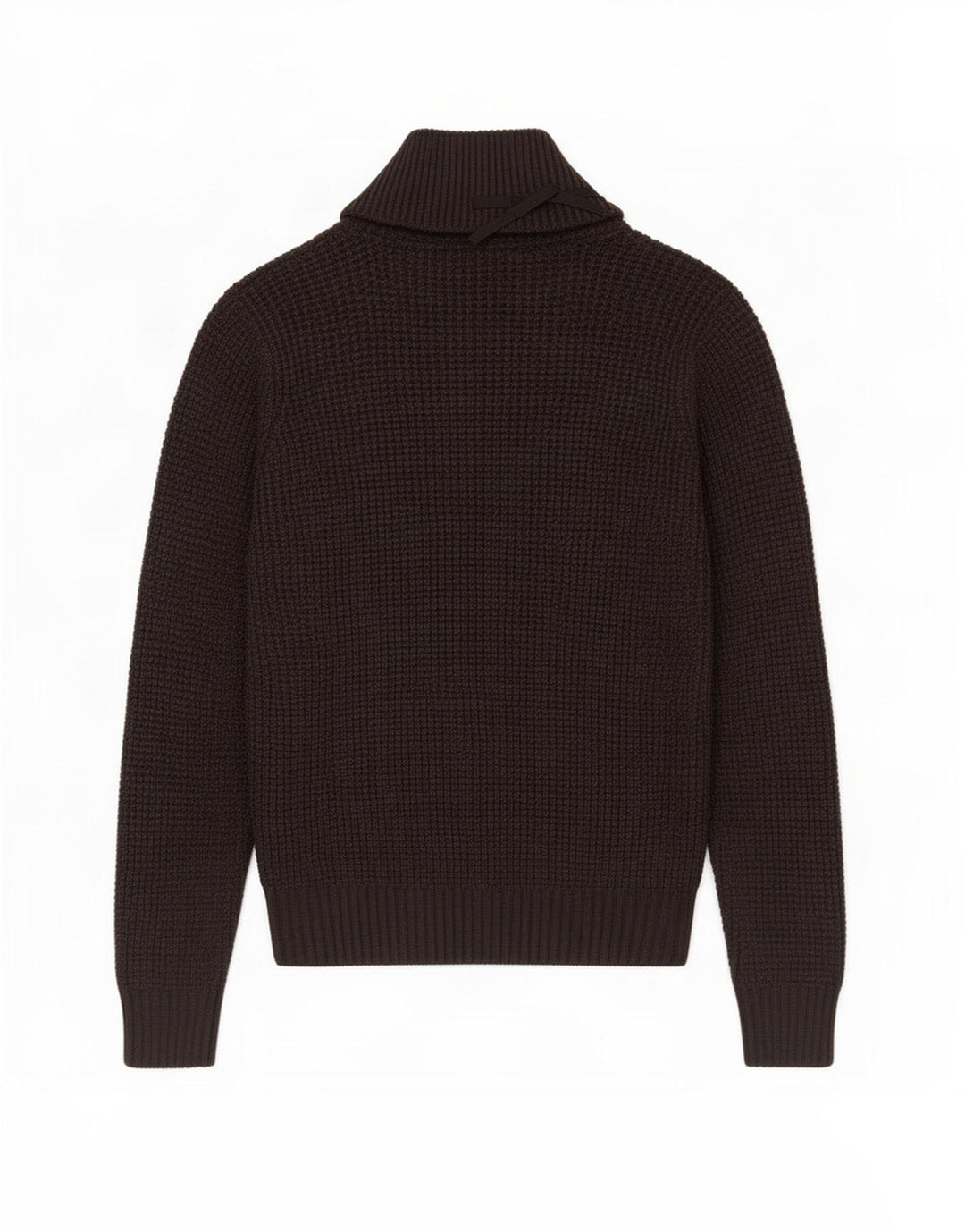 ONE WAY Herre Shawl Neck Jumper Sweater Medium Grå Uld