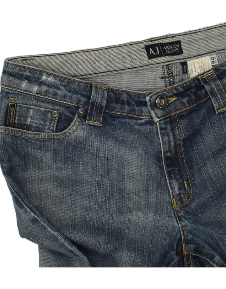 ARMANI Womens Slim Cropped Jeans W29 L26 Blue Cotton Vintage Armani and Second-Hand Armani from Messina Hembry 
