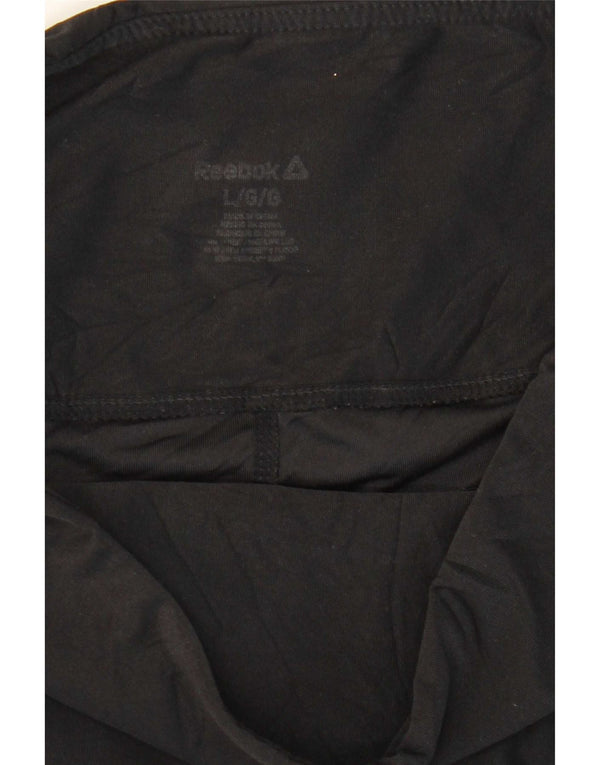 Reebok Womens Leggings UK 14 Large Black