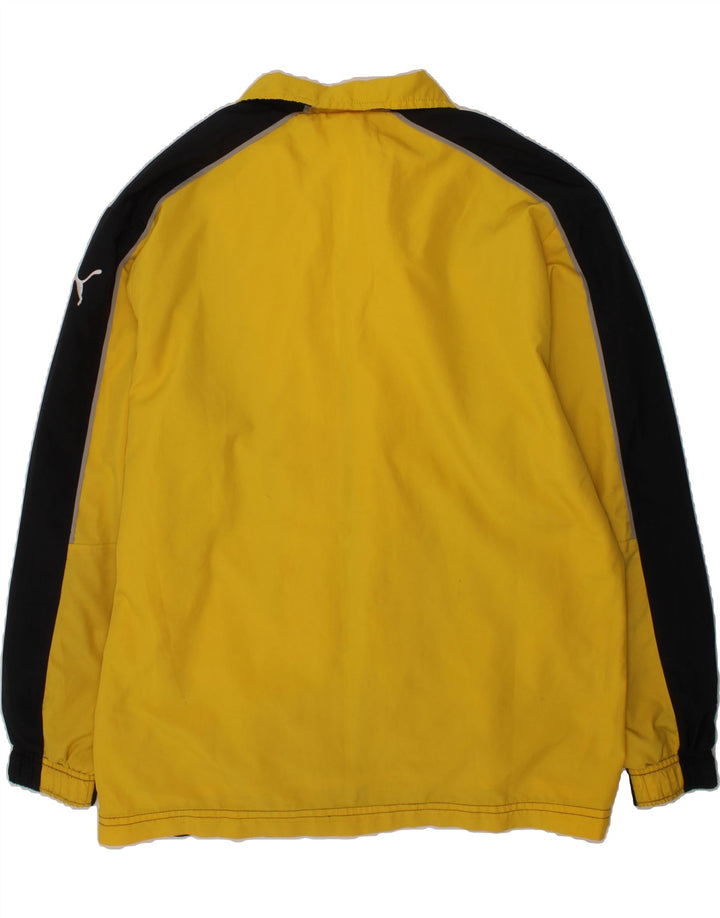 PUMA Boys Tracksuit Top Jacket 11-12 Years Black Colourblock Polyester Vintage Puma and Second-Hand Puma from Messina Hembry 