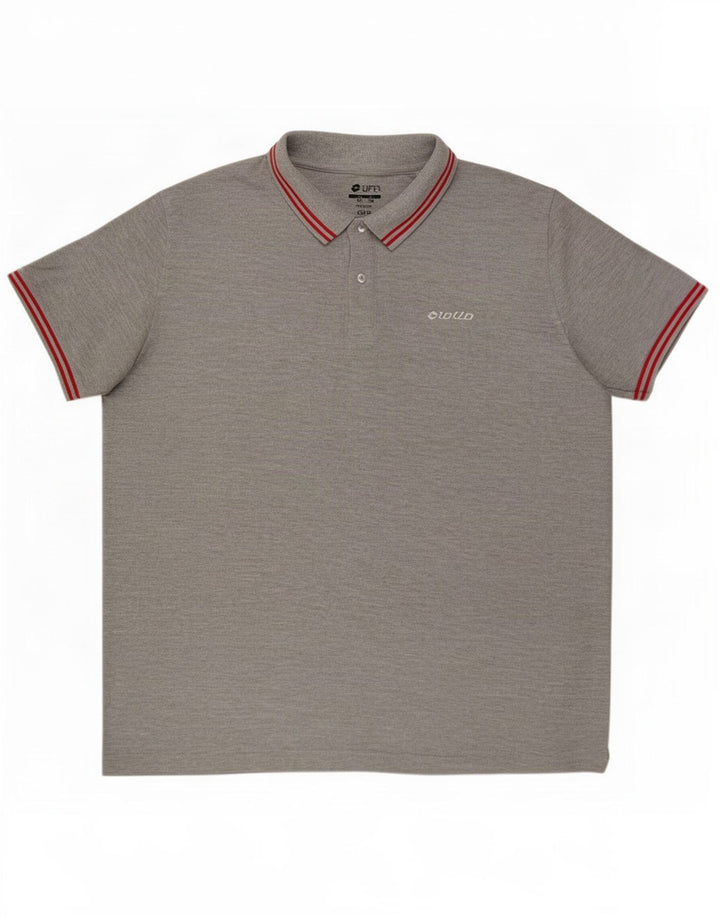 Lotto Herre Polo Shirt 3XL Grå Stribet