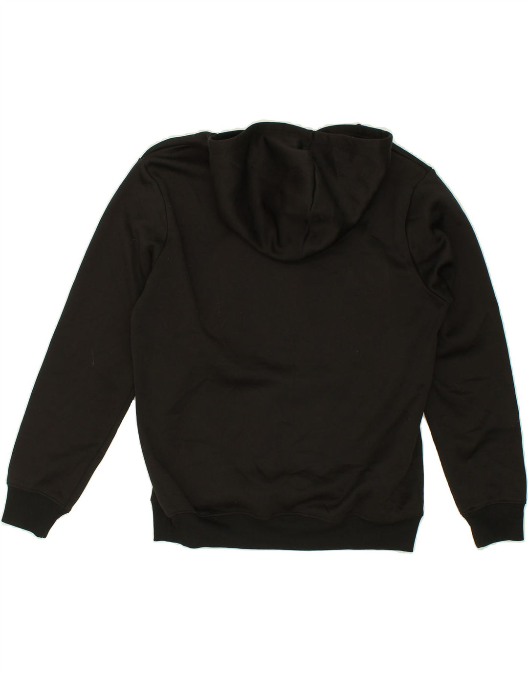 FILA Mens Graphic Hoodie Jumper Small Black Polyester Vintage Fila and Second-Hand Fila from Messina Hembry 