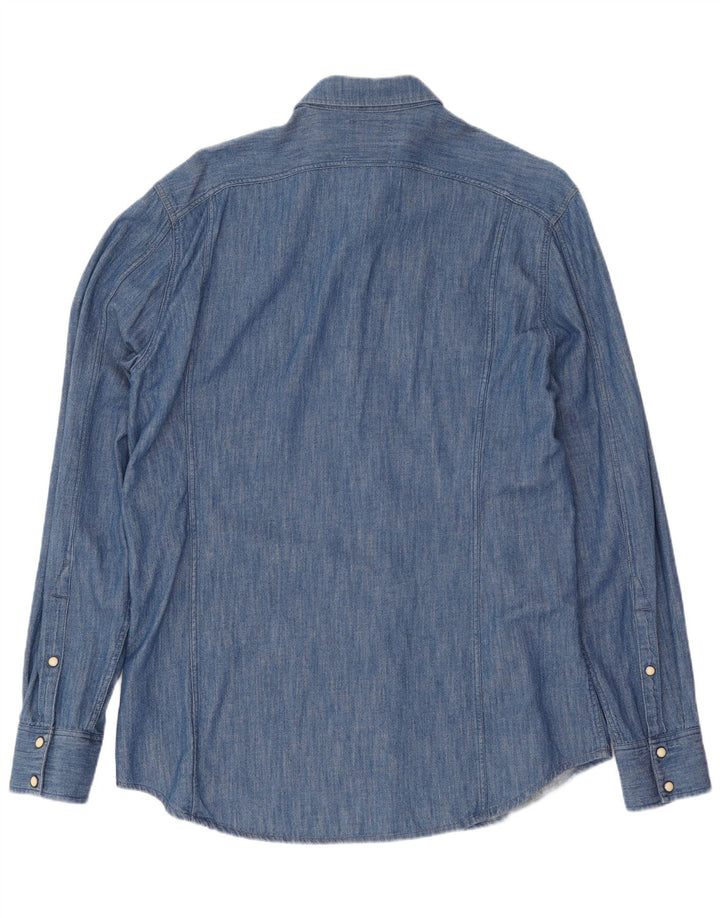 G-Star Herre Denim Skjorte Stor Blå Bomuld