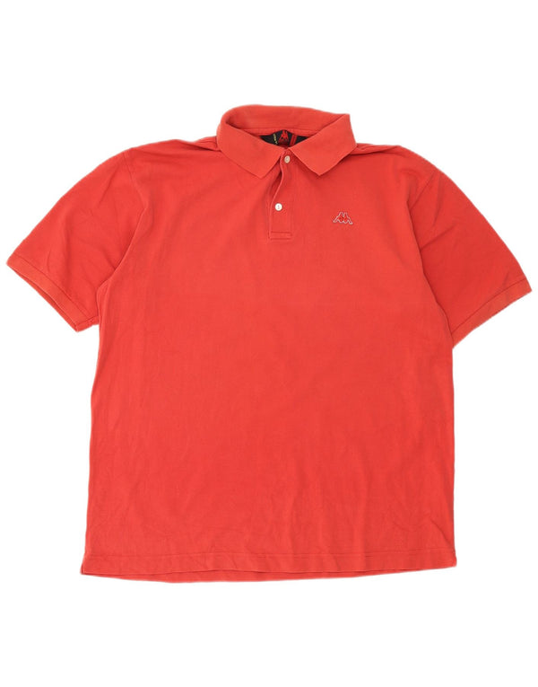 Kappa herre poloshirt XL rød bomuld